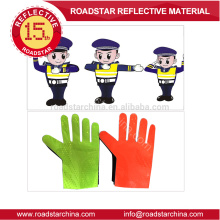 Prismatic pvc film traffic reflective glove